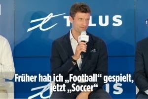 入乡随俗！穆勒亮相温哥华白浪：我之前踢Football，现在踢Soccer