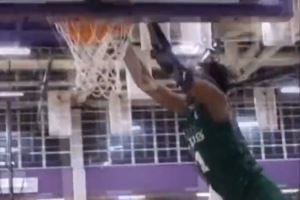 能兑现潜力吗？美媒晒库明加高中集锦：他在每个人头上完成扣篮